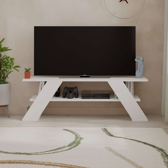 Hanah Home Farfalla Soporte de TV Blanco
